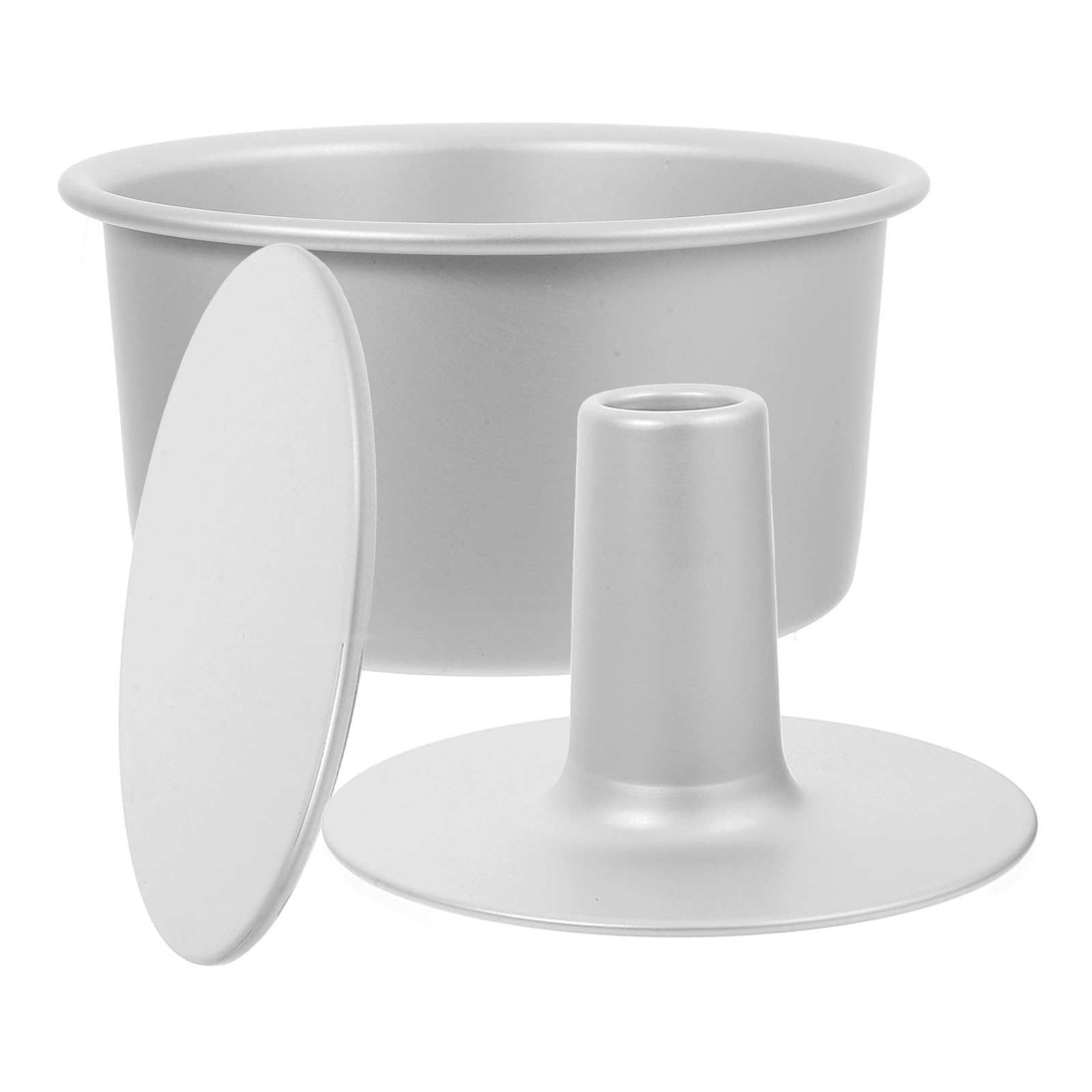 iplusmile Runde Backform aus Aluminium mit Abnehmbarem Boden Kuchenform für Torten und Zahlentorten Hohle Backform zum Backen und Transportieren
