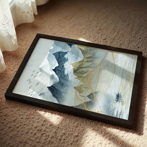 Image of NoWorries Wall art framed Set of 1 paintings for home decoration /Wall decoration framed posters /Painting for home decor Single frames (Design - Abstract)(ART-21, 13x19inch)