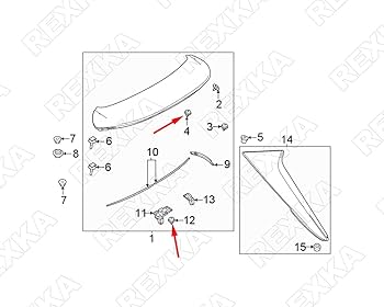 Rexka 25pcs Wheel Opening Molding Retainer Clip KB8A-51-W24A