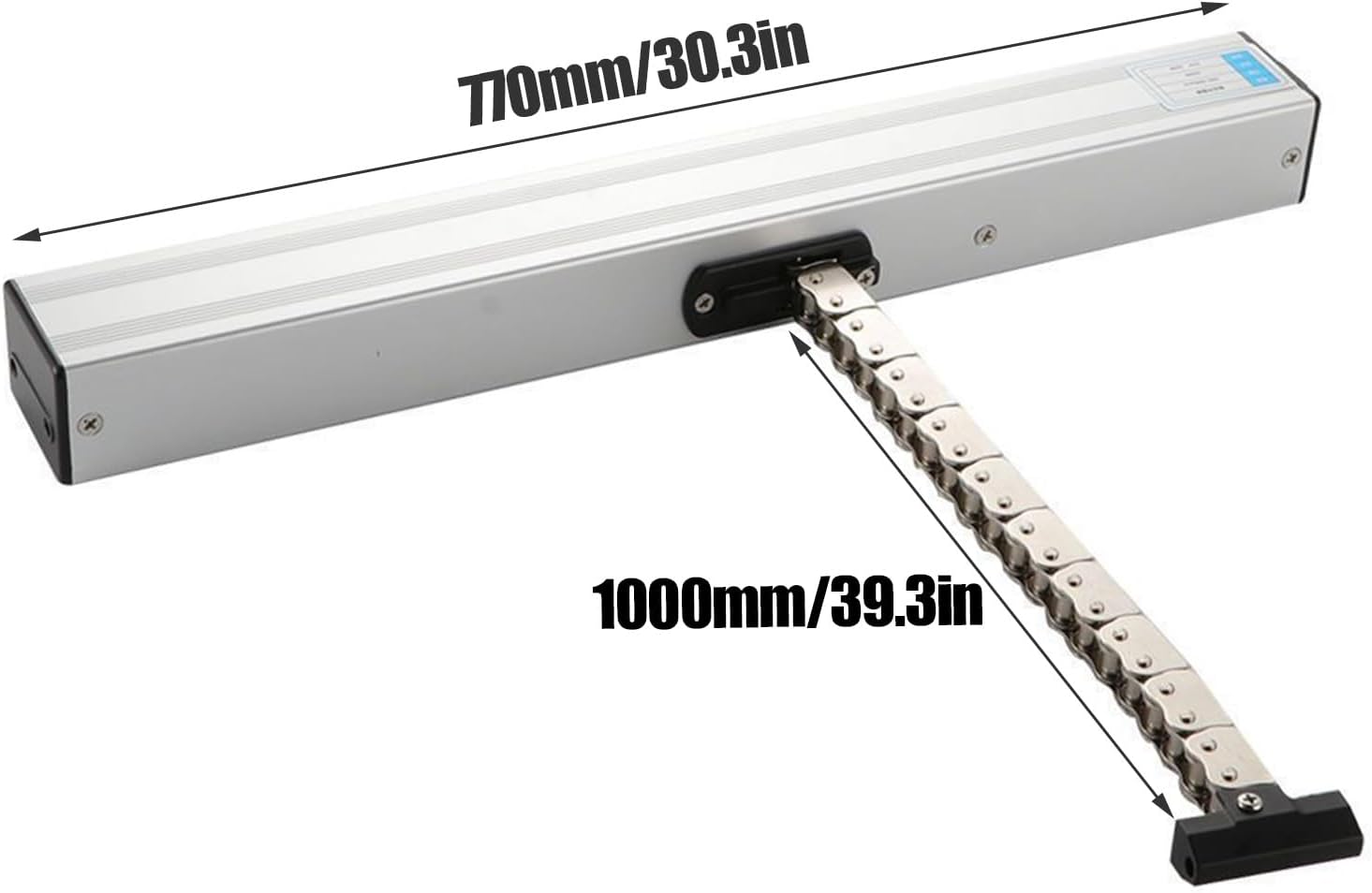 Electric Window Opener Actuator 24V Chain Window Opener with Remote Control & Switch, for Skylight Window Greenhouse and Roof Window Opener(1000mm/39.3in)