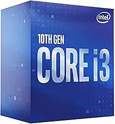 PROCESSADOR INTEL CORE I3-10100F 3.60GHz (MAX TURBO 4.30GHz) DDR4 CACHE 6MB LGA1200 COMET LAKE 10°