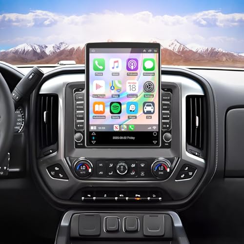 Radio para auto doble DIN Android 14 con pantalla táctil 9.7 pulgadas miniatura 1