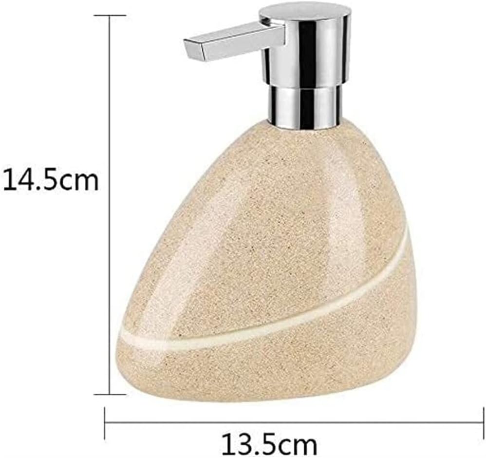 Soap Dispenser Lotion Bottle Liquid Dispenser Soap Dispenser Lotion Dispenser Pump Bathroom Accessories Stone Design For Bathroom Lotion Dispenser Liquid Soap Dispenser ( Color : Black , Size : 400ml