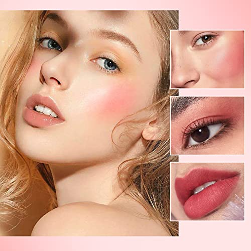 Soft Cream Blush Set 3 Colors Long-Lasting Liquid Blush Natural Lightweight & Smooth Texture Face Blush Dewy Cheek Tint #TOP5