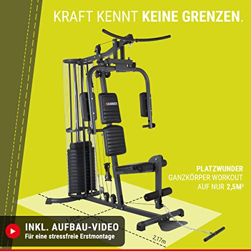 HAMMER Ultra Kraftstation, schwarz, 167 x 105 x 200 cm – Bild 4