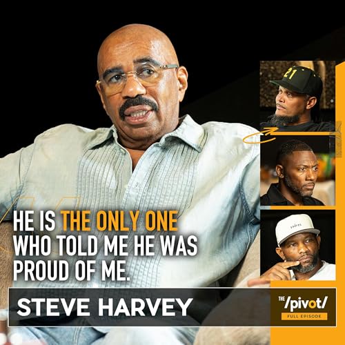 Steve Harvey, generational icon of comedy and TV, shares his journey from homelessness to fame, fatherhood, and legacy—opens up about hard road to success, his biggest regret, Family Feud legacy, what moves him to tears, and responds to Katt Williams. Podcast Por arte de portada