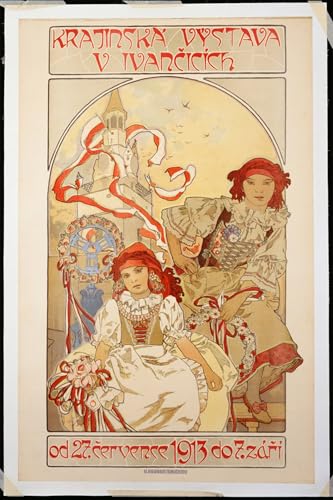 Peintures Bohemian Sun Dreamer par Alphonse Mucha toile premium