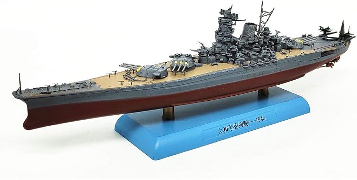 1/1000 Japanese Yamato Battleship Model World War II Ship Models Alloy Hull for Collection Gifts