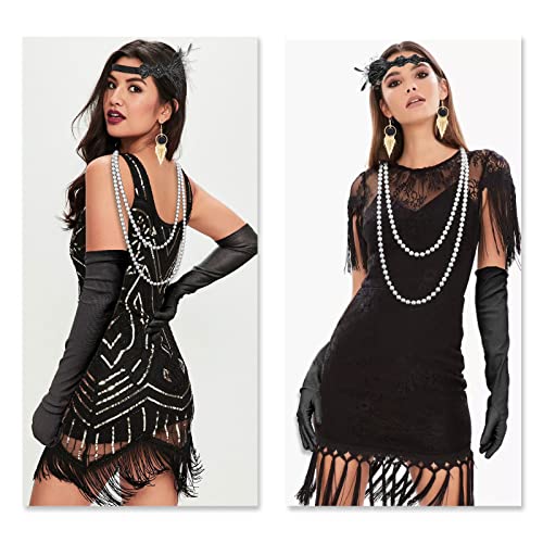 MIVAIUN 4 Pezzi Anni 20 Accessori Donna,Accessori