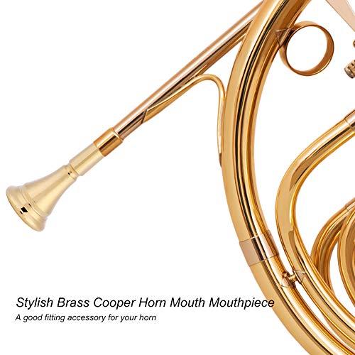 Durable Horn Accessories Stylish Horn Mouthpiece, Brass Mouthpiece, for Professional Player Novice