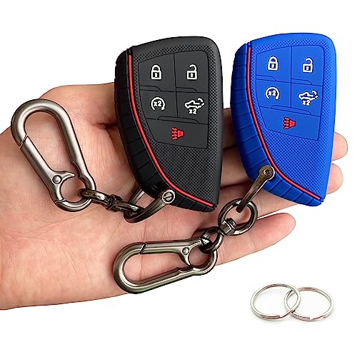 Image of Key Fob Cover for 2026-2022 Chevy Silverado GMC Sierra 1500 2500HD 3500HD
