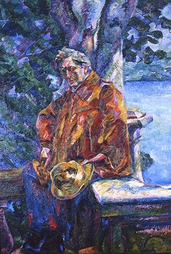 Toile modern peinture pour décoration salon affiche Umberto Boccioni portrait d'artiste