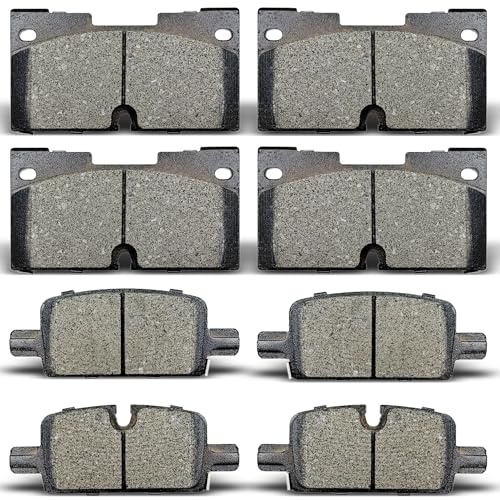 ALADICHE Front & Rear Ceramic Disc Brake Pads For Chevrolet Silverado 1500 2019-2022,Suburban...