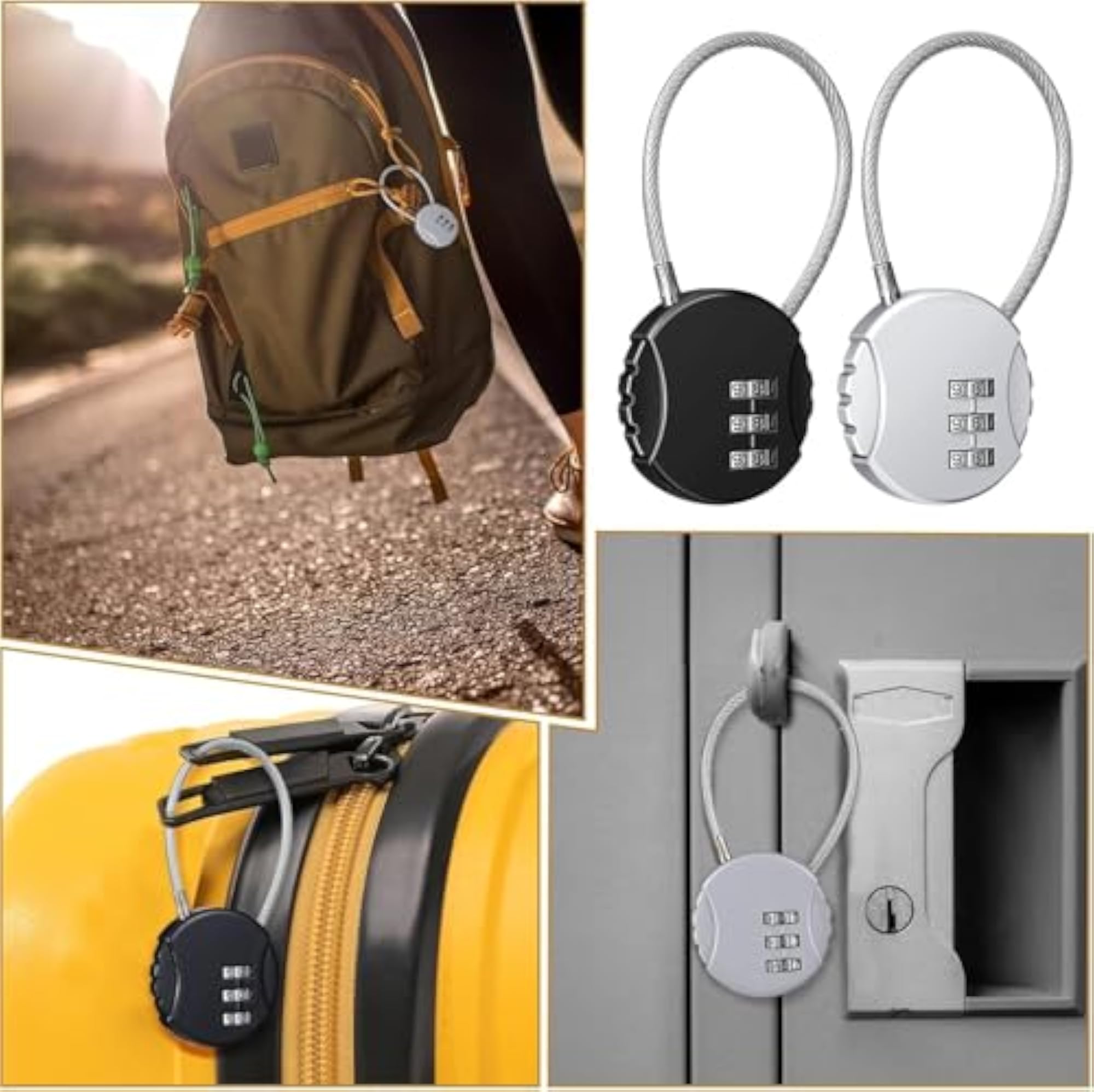 SHEHEM 3 Digit Travel Luggage Lock Combination Lock