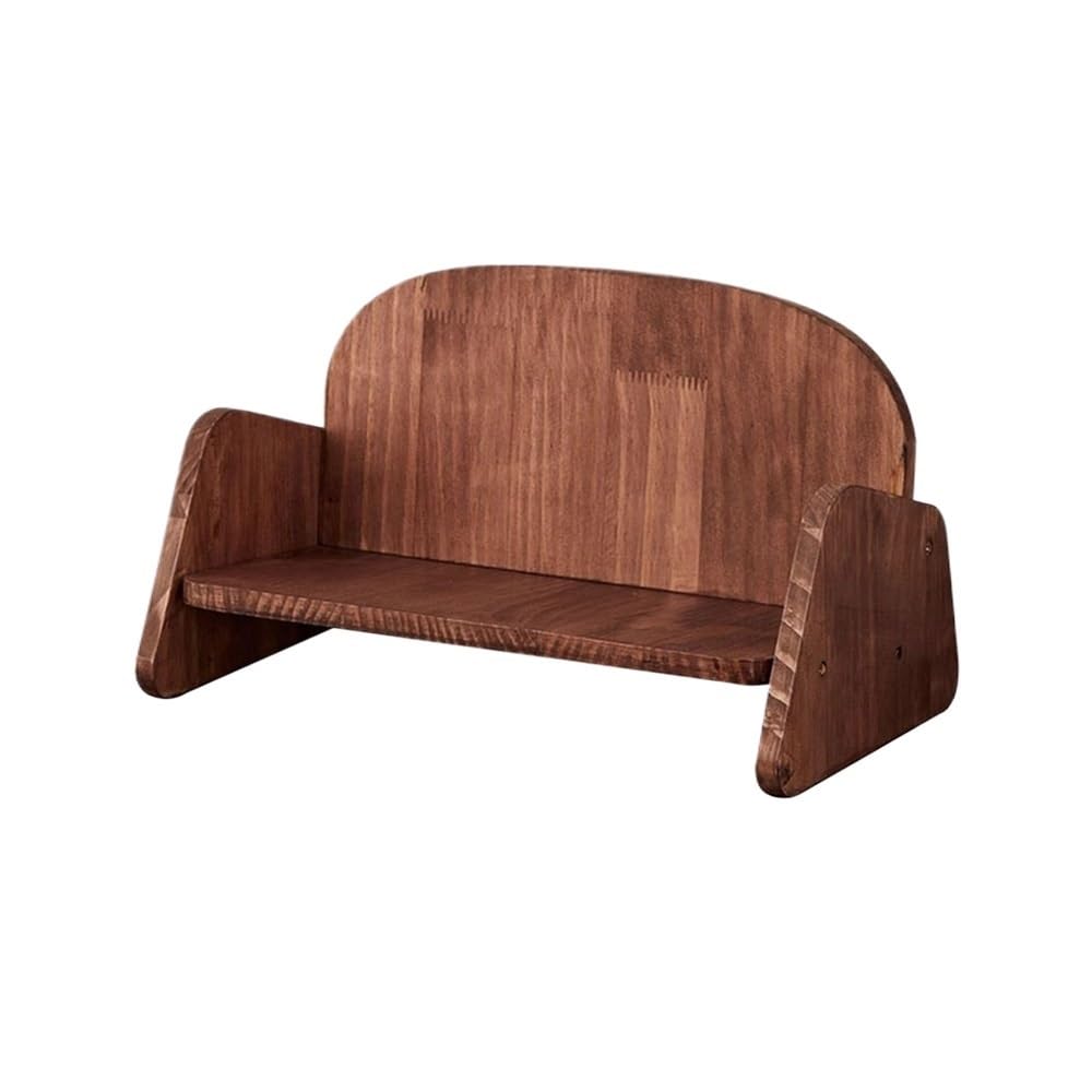 Petites étagères de rangement simples de bureau en bois de noyer noble