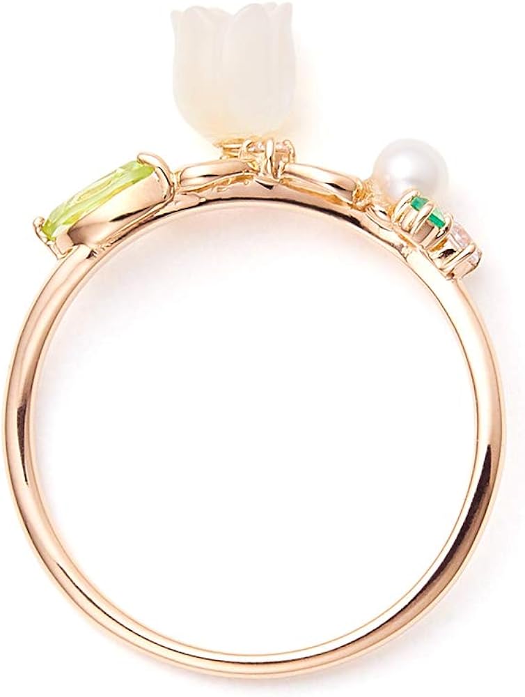 Amazon.co.jp: [ブルーム] BLOOM 5月誕生花 K10 ピンクゴールド