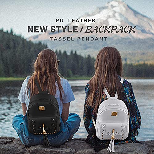 Image of floki Fashion Girls 3-PCS Fashion Cute Mini Leather Backpack sling & pouch set for Women
