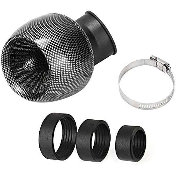 Motocyklowy filtr powietrza uniwersalny filtr powietrza do motocykla filtr wlotowy tekstura włókna węglowego motocykl skuter ATV Do Dirt Bike oczyszczacz powietrza 28 mm 35 mm 45 mm 48 mm