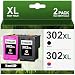 Produktbild NewLift 302XL Druckerpatronen Kompatibel für HP 302XL HP302 für HP Envy 4525 4520 4522 4524 4528 Deskjet 3630 3636 2130 3634 3639 1110 Officejet 3831 5230 3830 (2er-Pack)