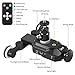 Zecti Camera Slider Dolly Rolling Slider Dolly Car Skater Video Track Remote Control 10 Speed Weight Up to 6kg Adjustable Chargeable Mini Slider for Canon Nikon Sony DSLR Camera IOS Android Smartphone