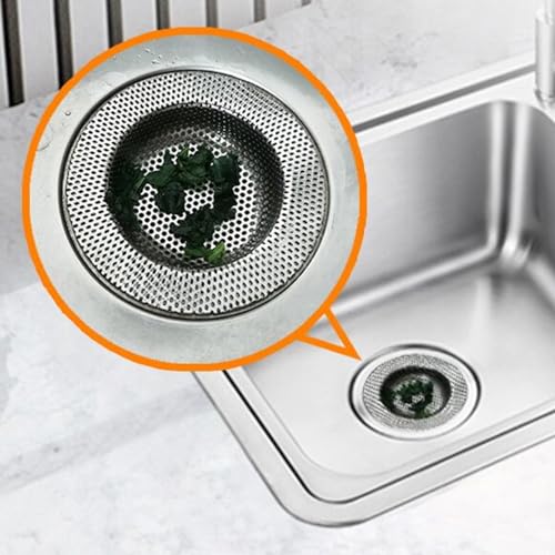 Colador para fregadero cocina acero inoxidable 4in miniatura 4