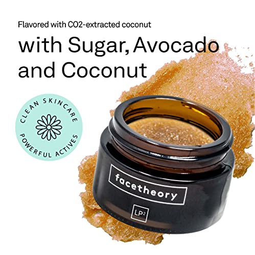 Facetheory Lipascrub Lp2 - Organic Lip Scrub And Lip Exfoliator, Moisturize And Exfoliate, Made With Natural Ingredients, Lip Scrub For Dark Lips, Vegan & Cruelty-Free, Made In Uk | 0.5 Fl Oz #TOP2