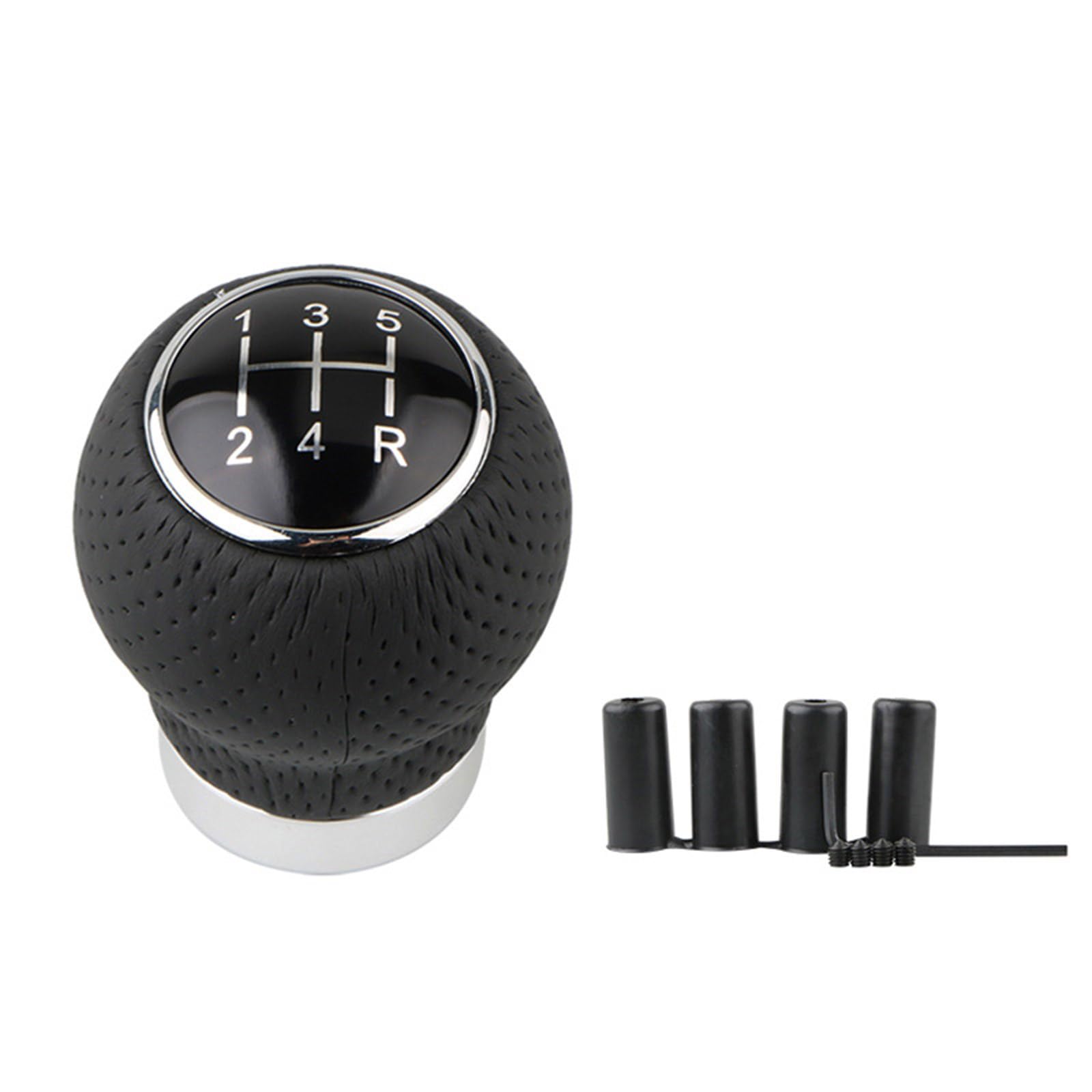 Nucelit Automotive Interior Gear Shifts Knob Manual Leather Shifter Knob Automotive Interior Accessories for Manual Vehicles Leather Shifts