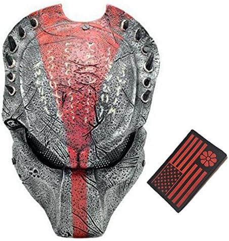 Eternal Heart WT606 Wire Mesh Alien Vs Predator AVP Wolf Full Face Protection Mask (Black/red)