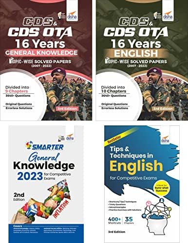 CDS & CDS OTA 16 Years English & General Knowledge Topic-wise Solved ...