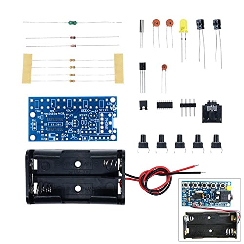 Demonte HEX3653 Stereo FM Radyo Alıcı Modül Elektronik Eğitim Kiti DC 1.8V-3.6V Kablosuz Dijital 76-108MHZ