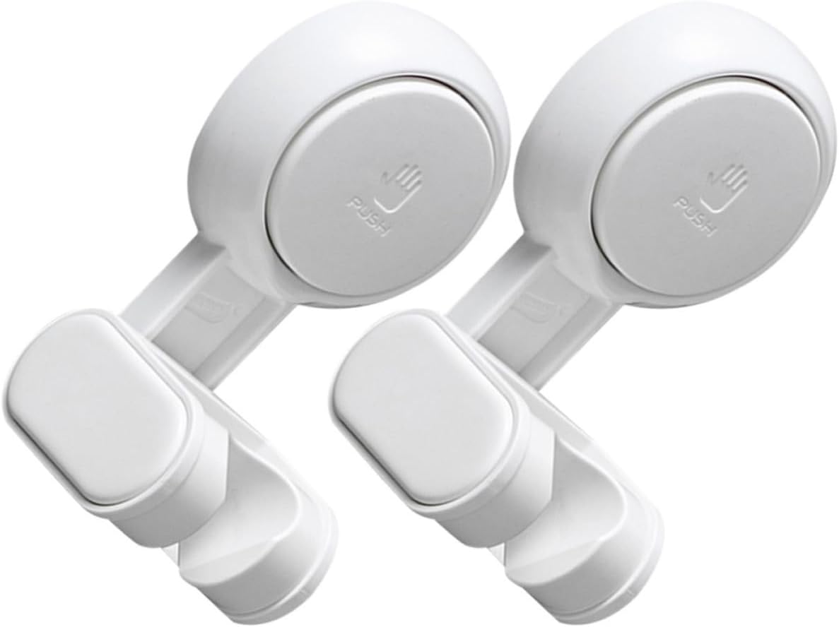 2pcs Suction Cup Shower Head Bracket for Handheld Shower Head, Punch Free Installation Plastic Wall Mounted Holder, Adjustable Base for Glass and Smooth Surfaces