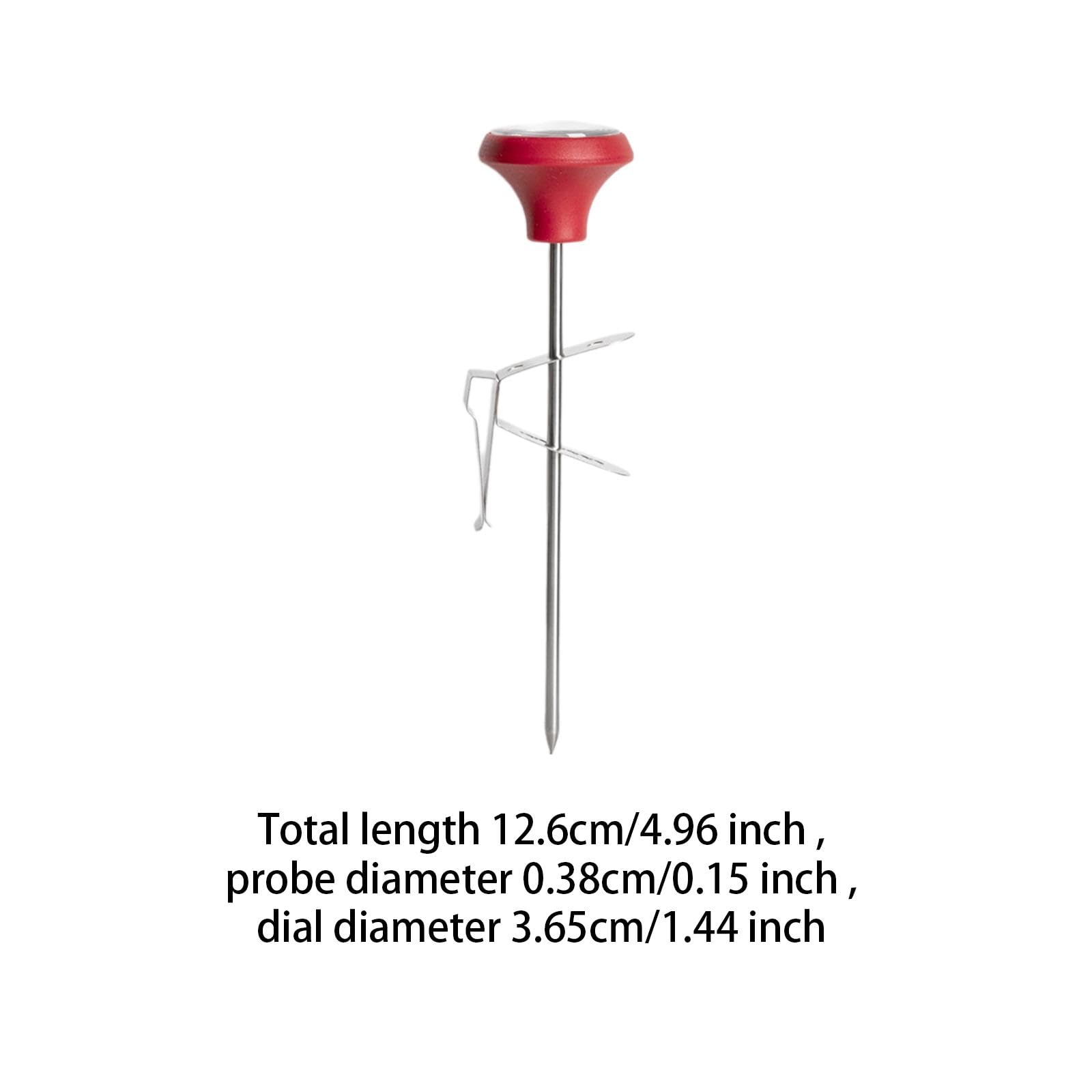 Bothyi Milk Thermometer Espresso Thermometer Immediate Read with Clip Cooking Thermometer Espresso Machine Accessories for Chocolate, Red