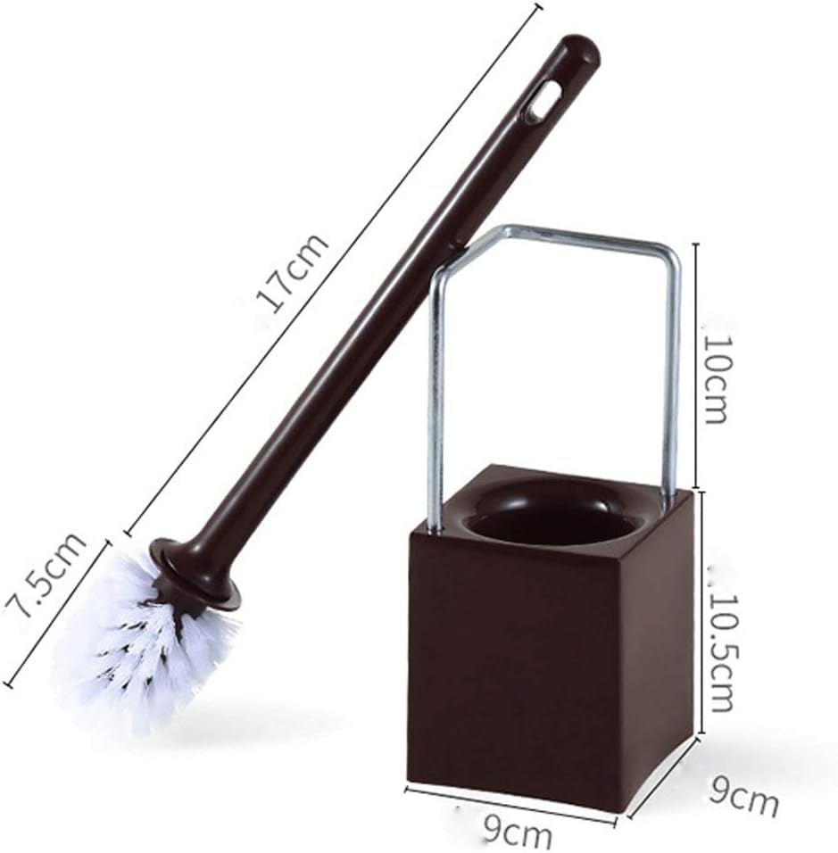 Toilet Brush Household Round-Head Long-Handle Brush with Cleaning Base