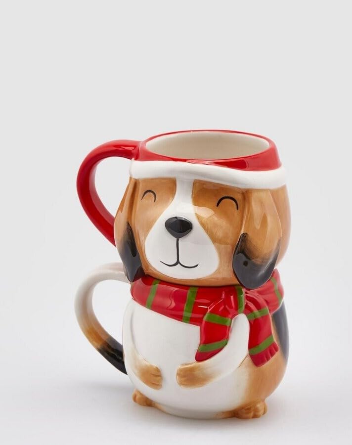 Tasses Sanbernardo Noël EDG en céramique haut de gamme de 16 cm pour art de la table