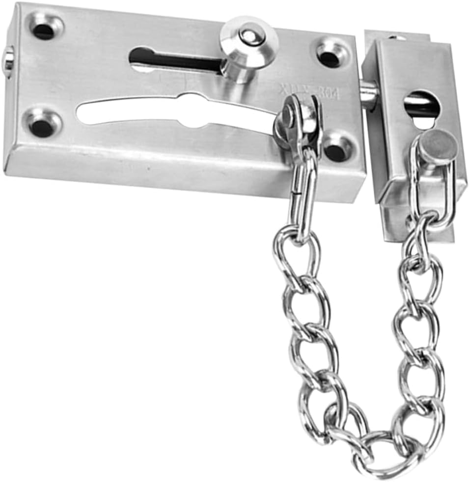 Cerradura de puerta con cadena interna de alta seguridad y protección antirrobo