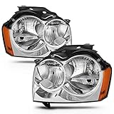 ACANII - For 2005 2006 2007 Jeep Grand Cherokee [OE Style] Headlights Headlamps Pair Replacement Driver + Passenger Side