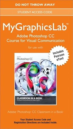 Mylab Graphics Adobe Photoshop CC Course Access Card