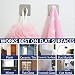 SNCTG 6 Piece Self Adhesive Hooks, Towel Hook Sus 304 Brushed Stainless Steel Bathroom Kitchen Organizer Super Power Heavy Duty Wall Mount Coat Hanging Rack