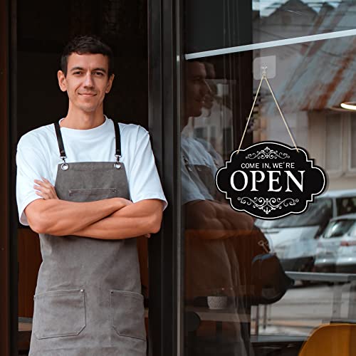 Koyiltd Open And Closed Business Sign,Double Sided Business Hours Sign Hanging Business Open Sign (Style1) #TOP4