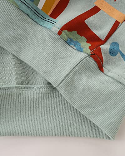 Image of Akyzic Toddler Boys Sweatshirts Cotton Crewneck Truck Shirt Dinosaur Long Sleeve Pullover Tops Tees 2-8T