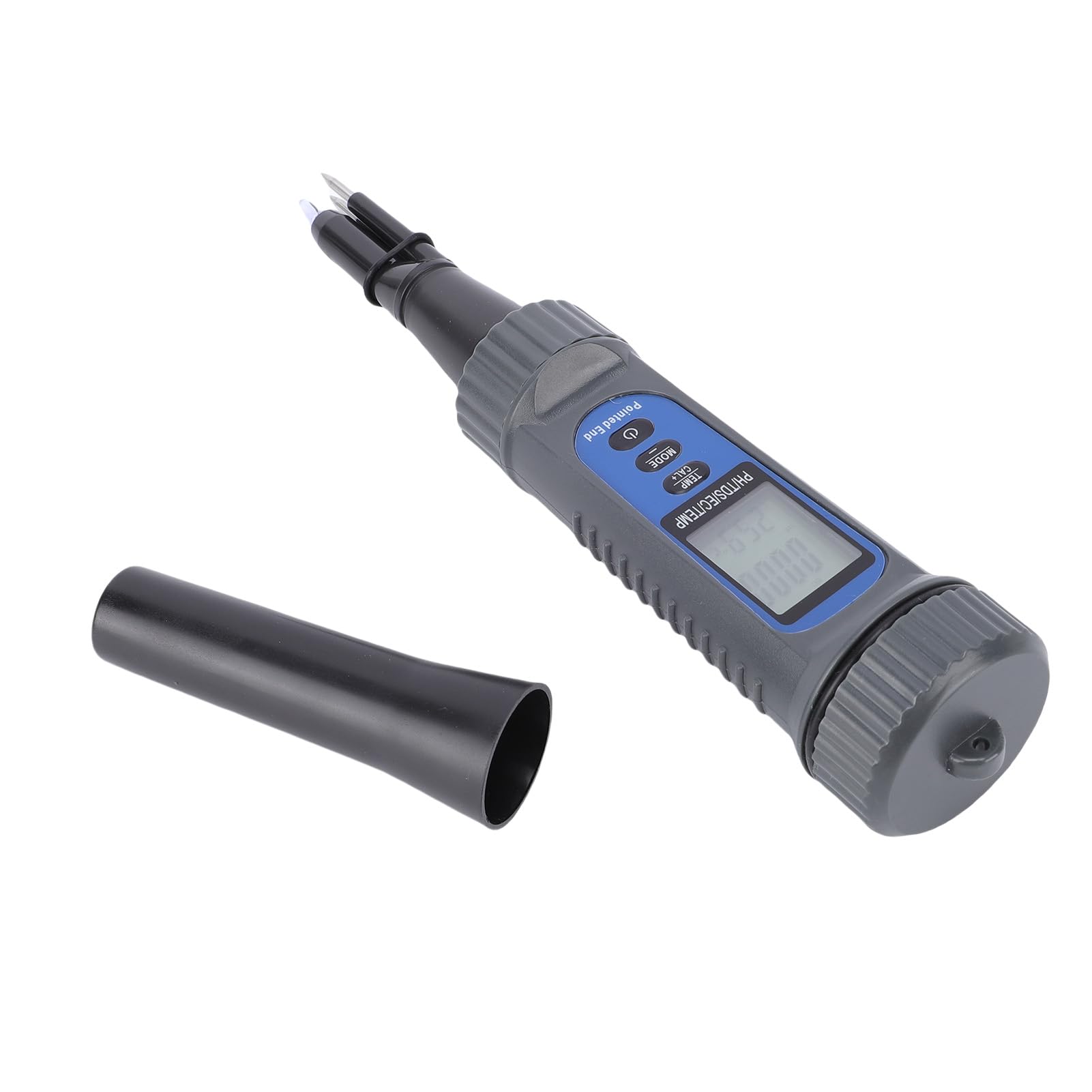 Fafeicy Misuratore di PH per Alimenti Tester Digitale TDS EC, Portatile in Plastica, Calibrazione Automatica, Multiparametro per Controllo qualità di Formaggio e Frutta e Test di Freschezza