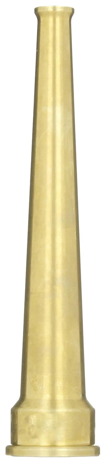 Dixon Valve & Coupling BN6 Brass Fire Equipment, Plain Hose Nozzle, 3/4" GHT, 6" Length, 1/4" Orifice