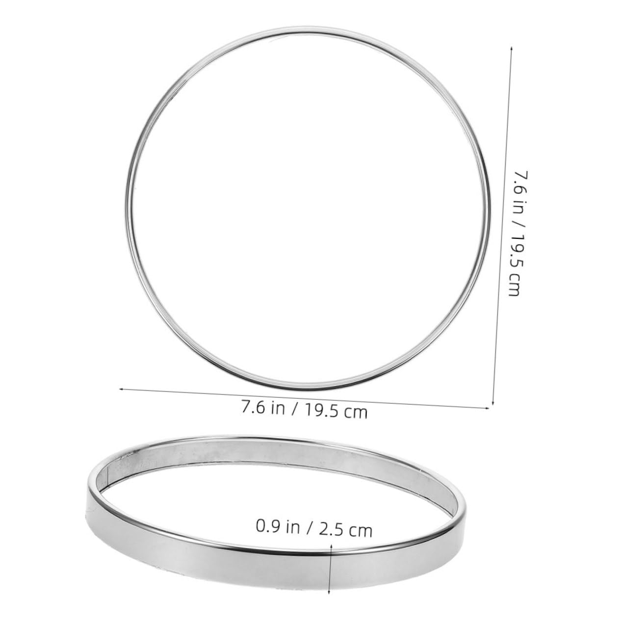 Ciieeo Silver Trash Can Press Ring Plastic Hold Down Ring for Round Trash Cans Leak Prevention Secure Fit for Home Office Kitchen Use