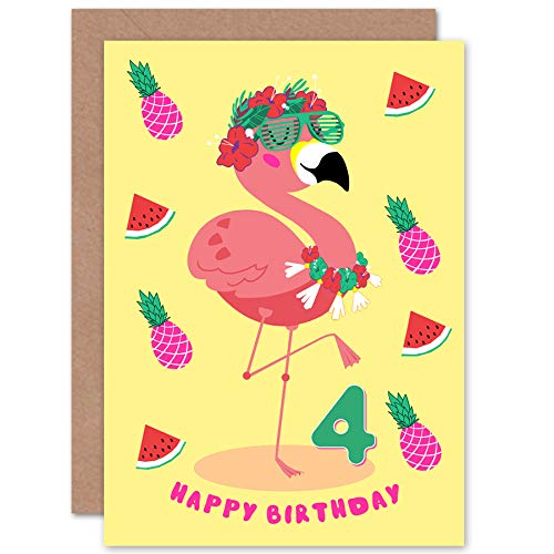 Wee Blue Coo Kawaii Flamingo Party 4th Birthday
