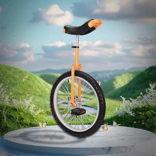 uyoyous Einrad 20 Zoll Einrad Balance Training Einradständer Höhenverstellbar Robuste für Personen ab 15 Jahren, darunter Kinder, Erwachsene und Fachkräfte Outdoor Sportarten, Unisex