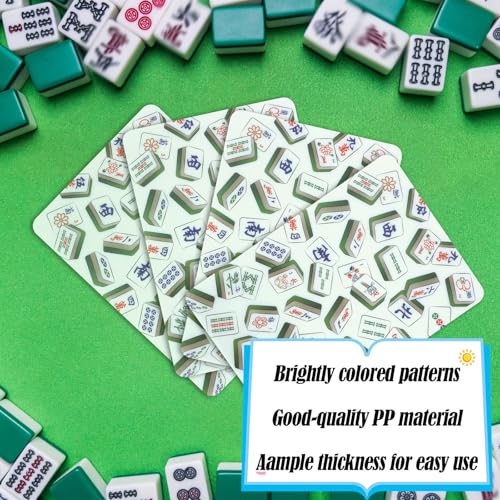 Set de 4 mezcladores de fichas Mahjong de plástico miniatura 4