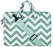 MOSISO Laptop Shoulder Bag Compatible 13-13.3 Inch MacBook Pro, MacBook Air, Notebook Computer, Chevron Style Messenger Briefcase Carrying Handbag Sleeve Case Cover, Hot Blue