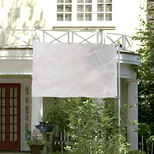 Drapeau de cour marbre or rose haut de gamme avec œillets métalliques durables - 4
