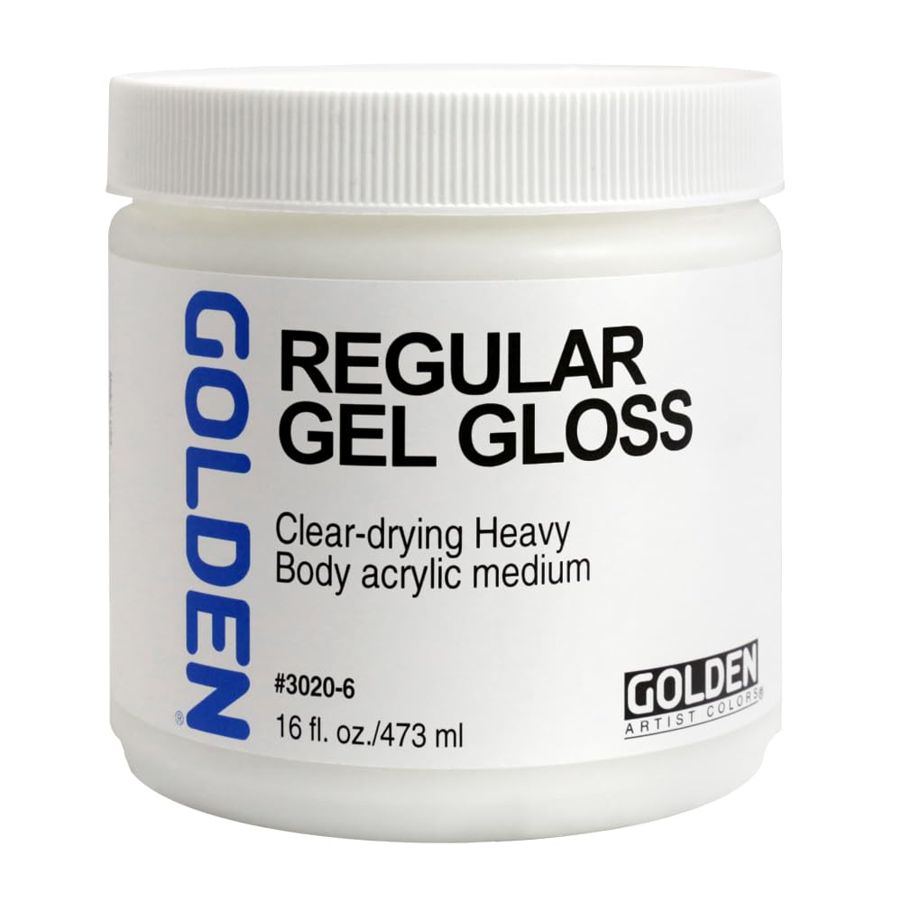 Golden Gold En Acryl Med 16 Oz Regular Gel Gloss