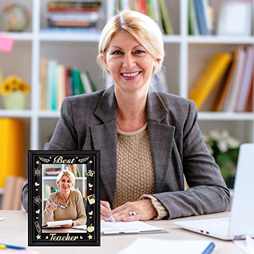 D24Time Teacher Appreciation Gifts Wooden 4X6 Teacher Picture Frame For Women Teacher Appreciation Day Gifts Graduation Gifts From Student Inspirational Retirement Gift For Teachers End Of Year Student Gifts #TOP2